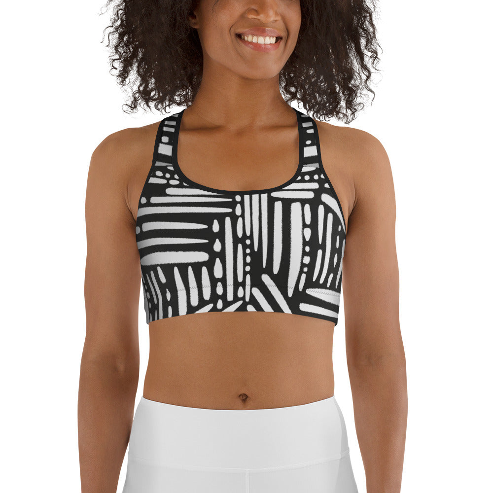 Zebra Classic Sports Bra