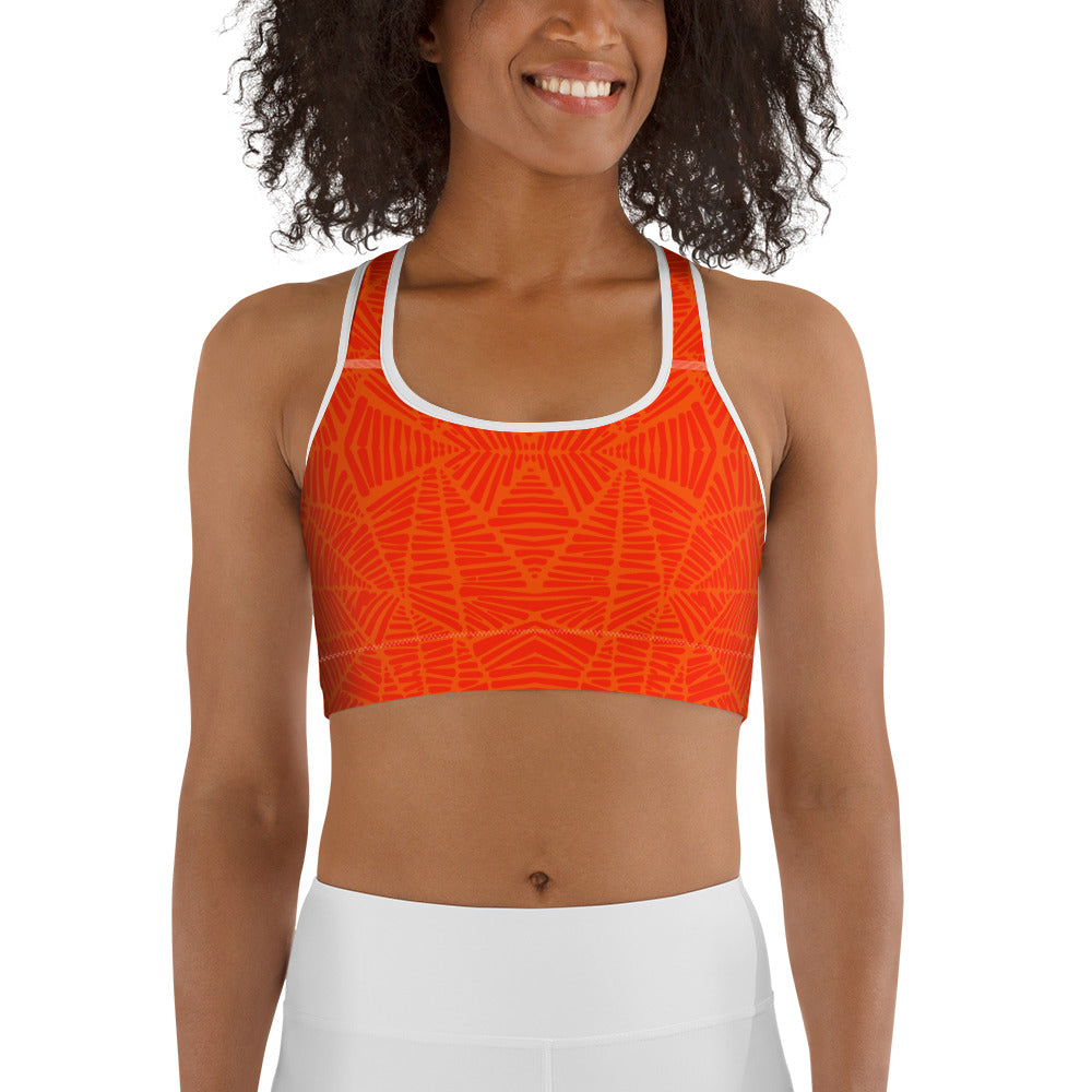 Blood Orange Classic Sports Bra