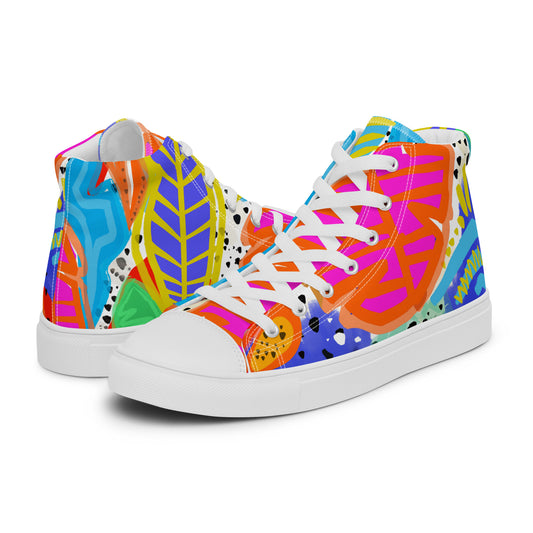 Spring Break High Top Canvas Shoes