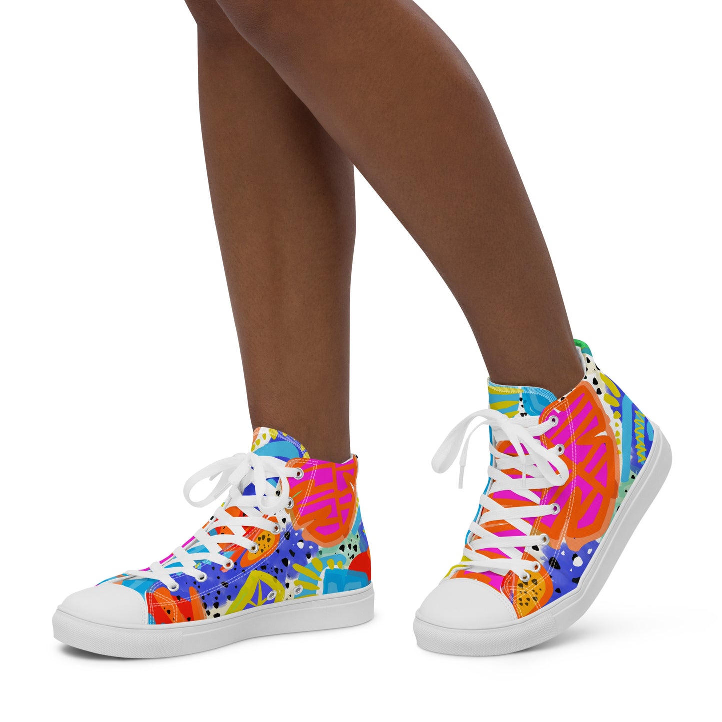 Spring Break High Top Canvas Shoes