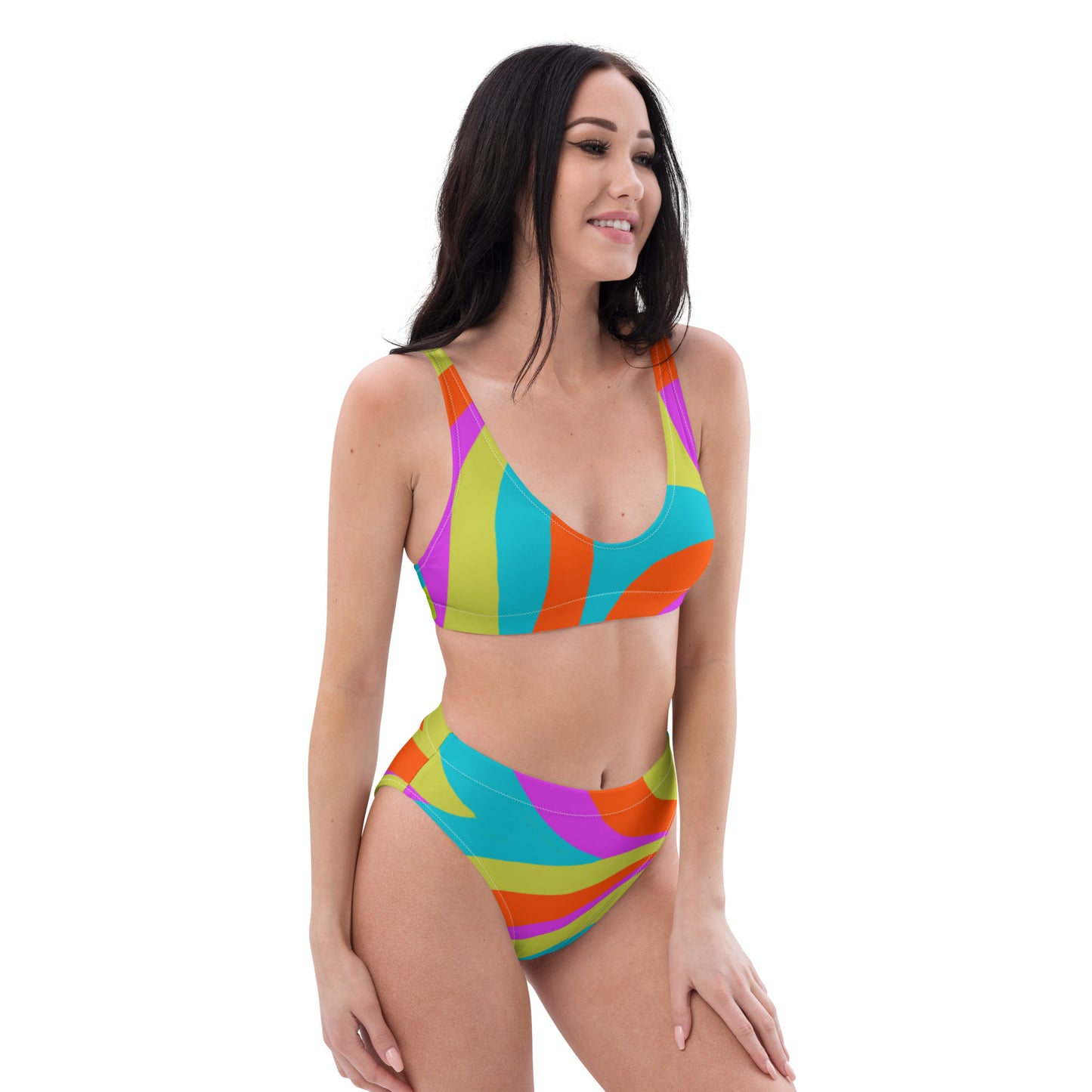 Summer Sorbet high-waisted bikini