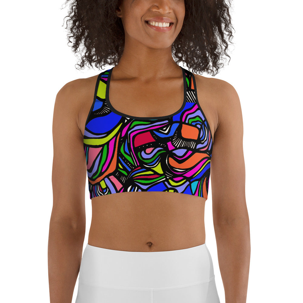 It's a Colorful Whirled Classic Sports Bra